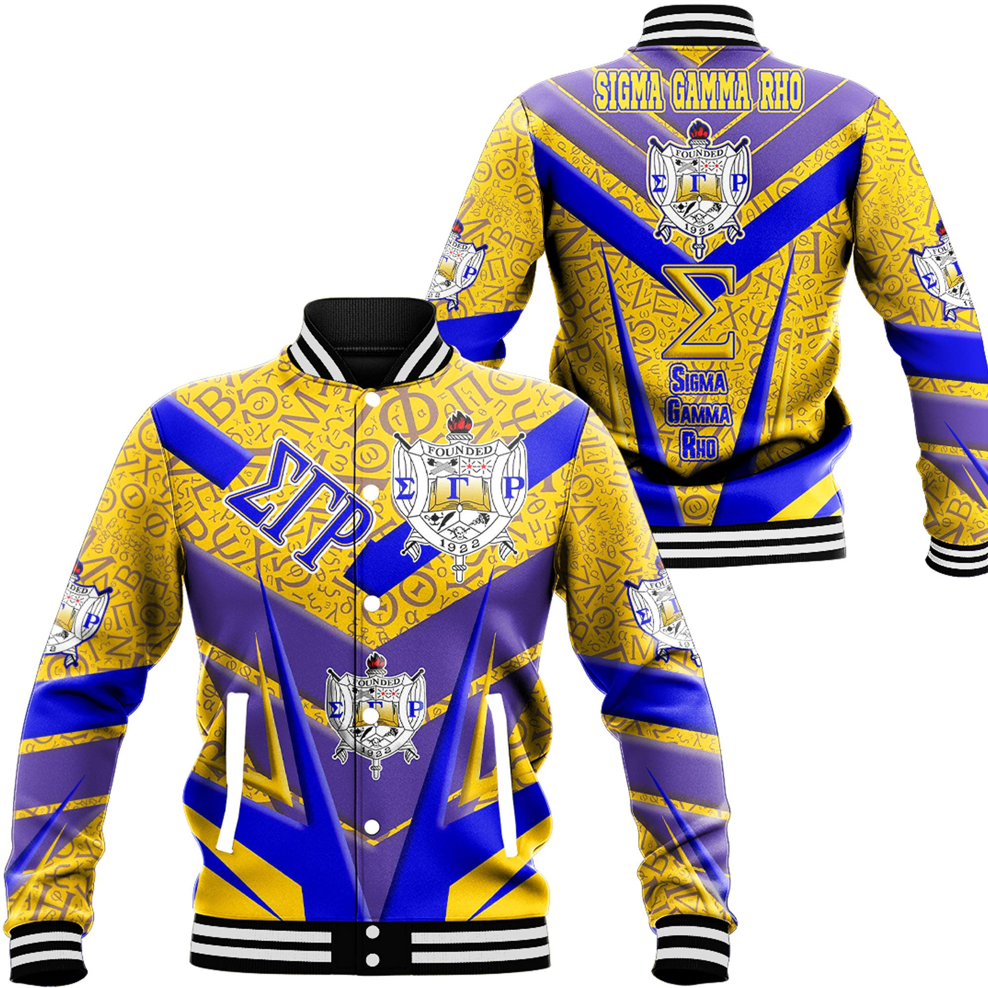 Africa Zone Clothing – Sigma Gamma Rho Sporty Style Baseball Jackets A35