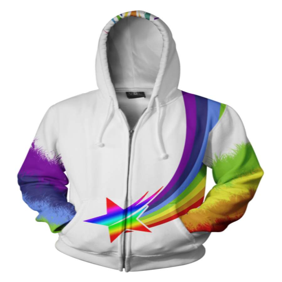 Unicorn Zip-up Hoodie – 3D Unicorn Hoodie