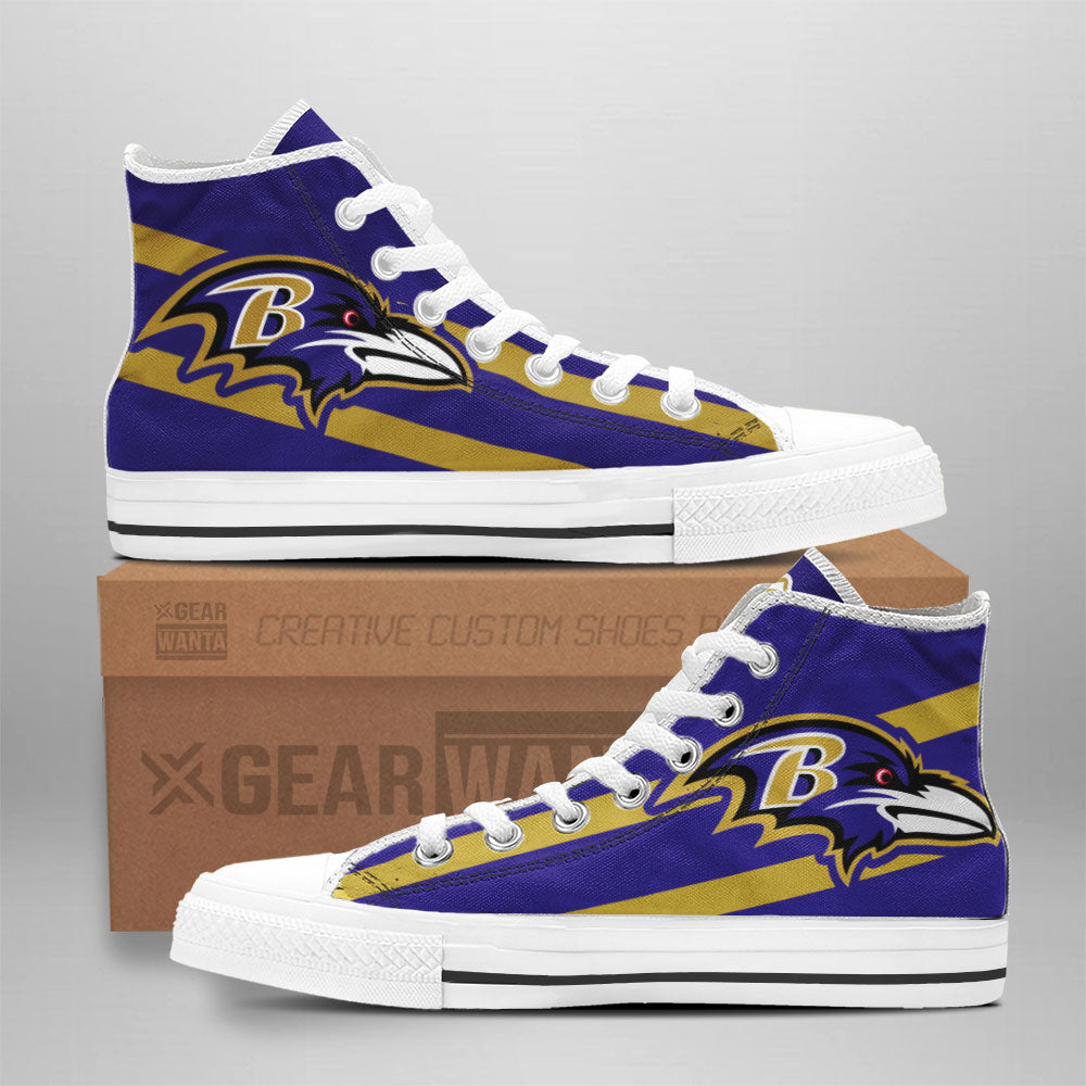 Baltimore Ravens Custom Sneakers For Fans