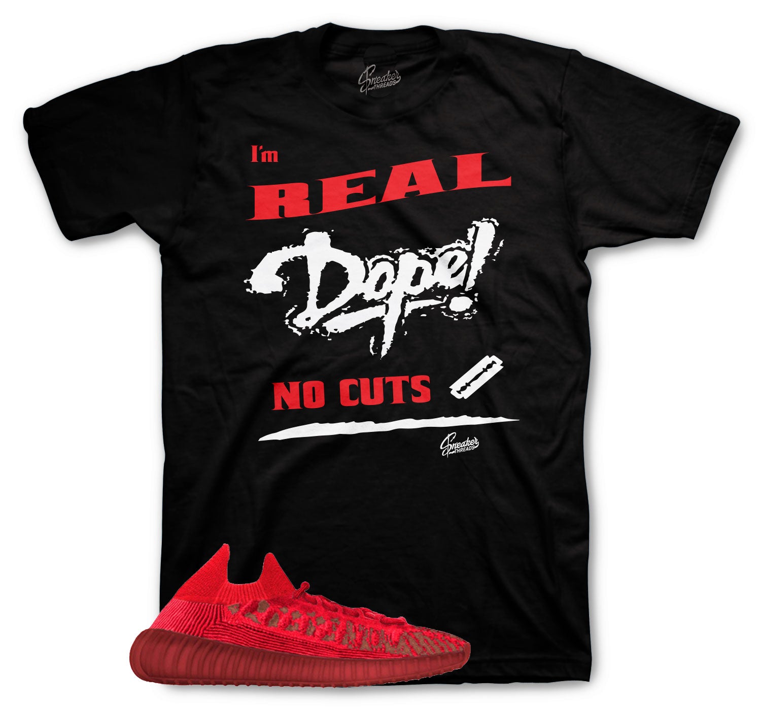 Yeezy 350 Slate Red No Cuts Shirt