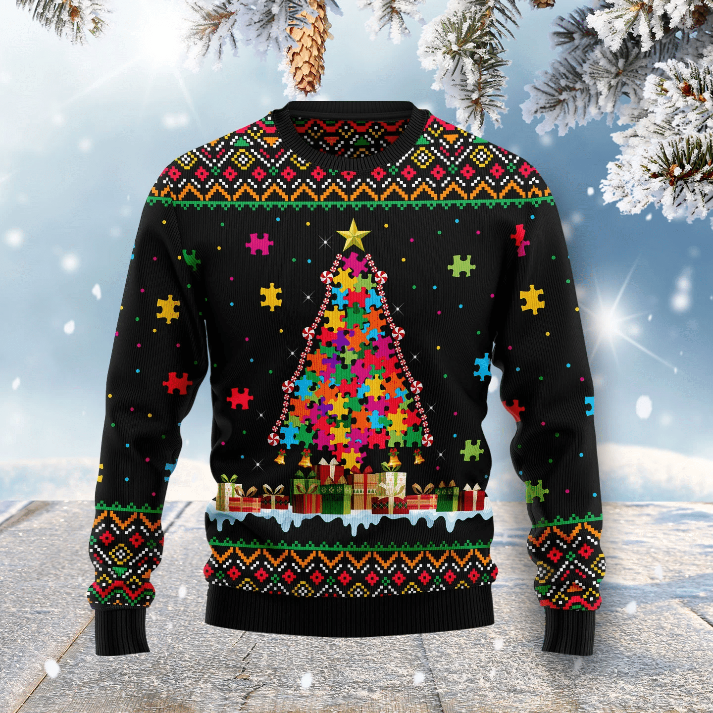 Autism Awareness Christmas Ugly Sweater