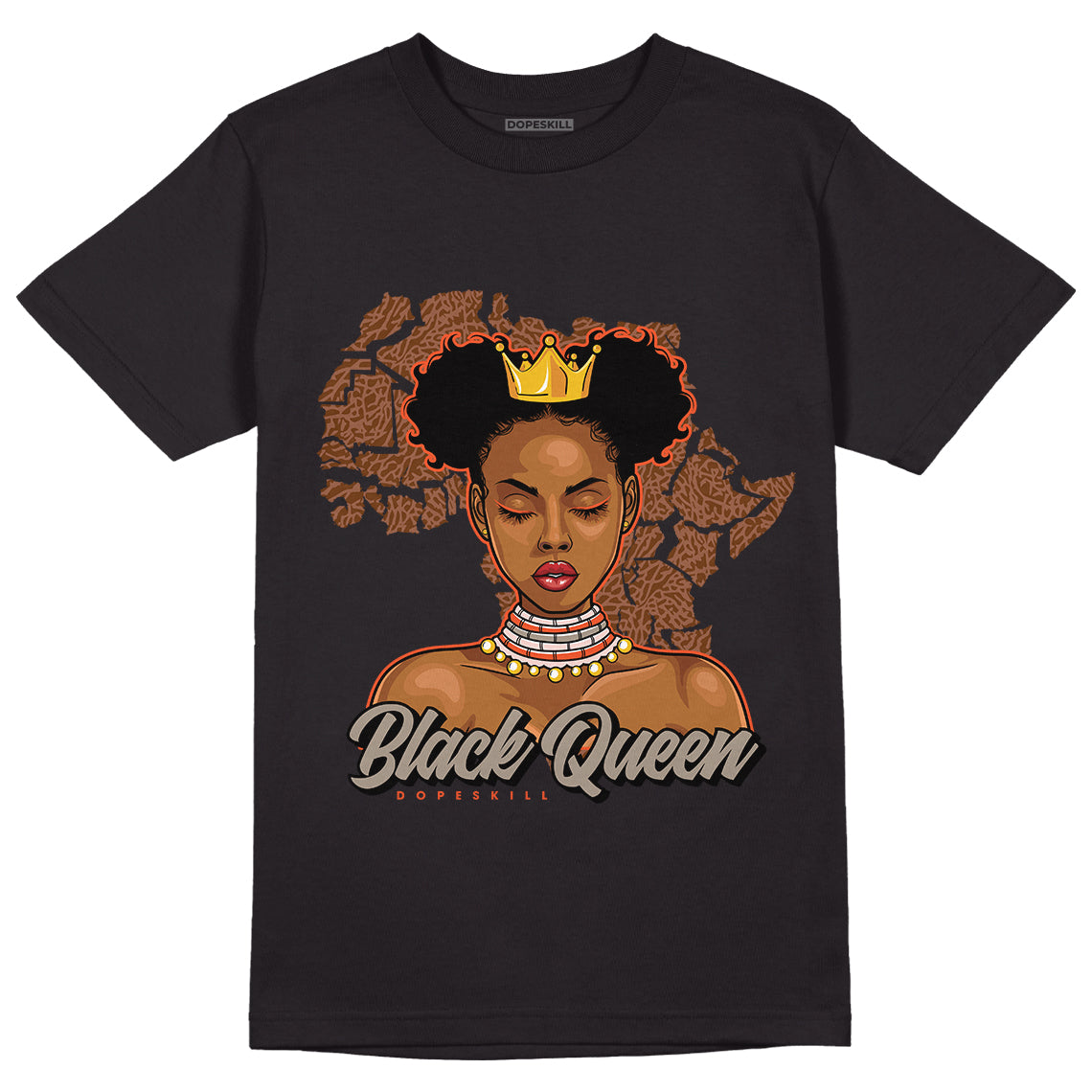 JD 3 “Desert Elephant” Dopeskill T-Shirt Black Queen Graphic