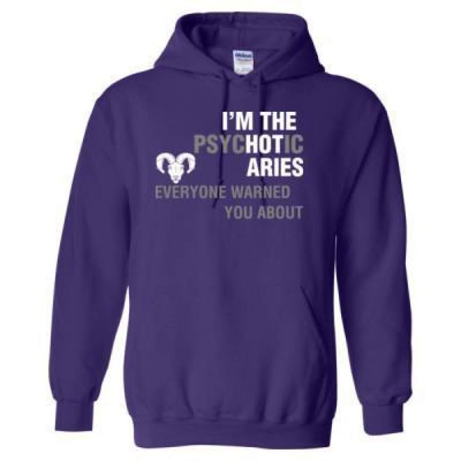 AGR Im The Psychotic Aries Everyone Warned You About – Heavy Blend™ Hooded Sweatshirt