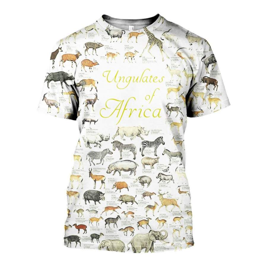 3D All Over Printed Wild Animal Africa Shirts and Shorts