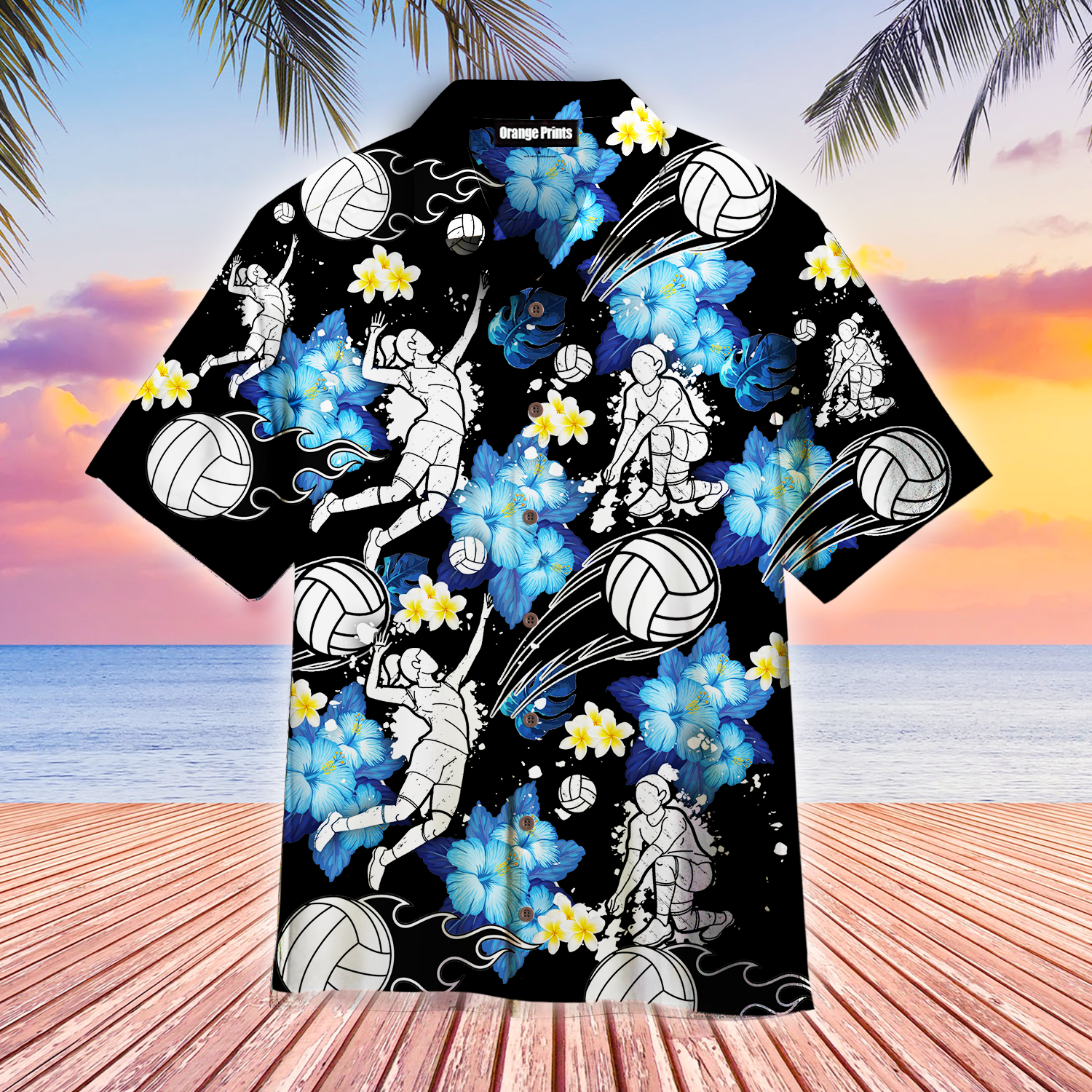 Volleyball Tropical Hawaii Shirt For Men And Women Ha59349