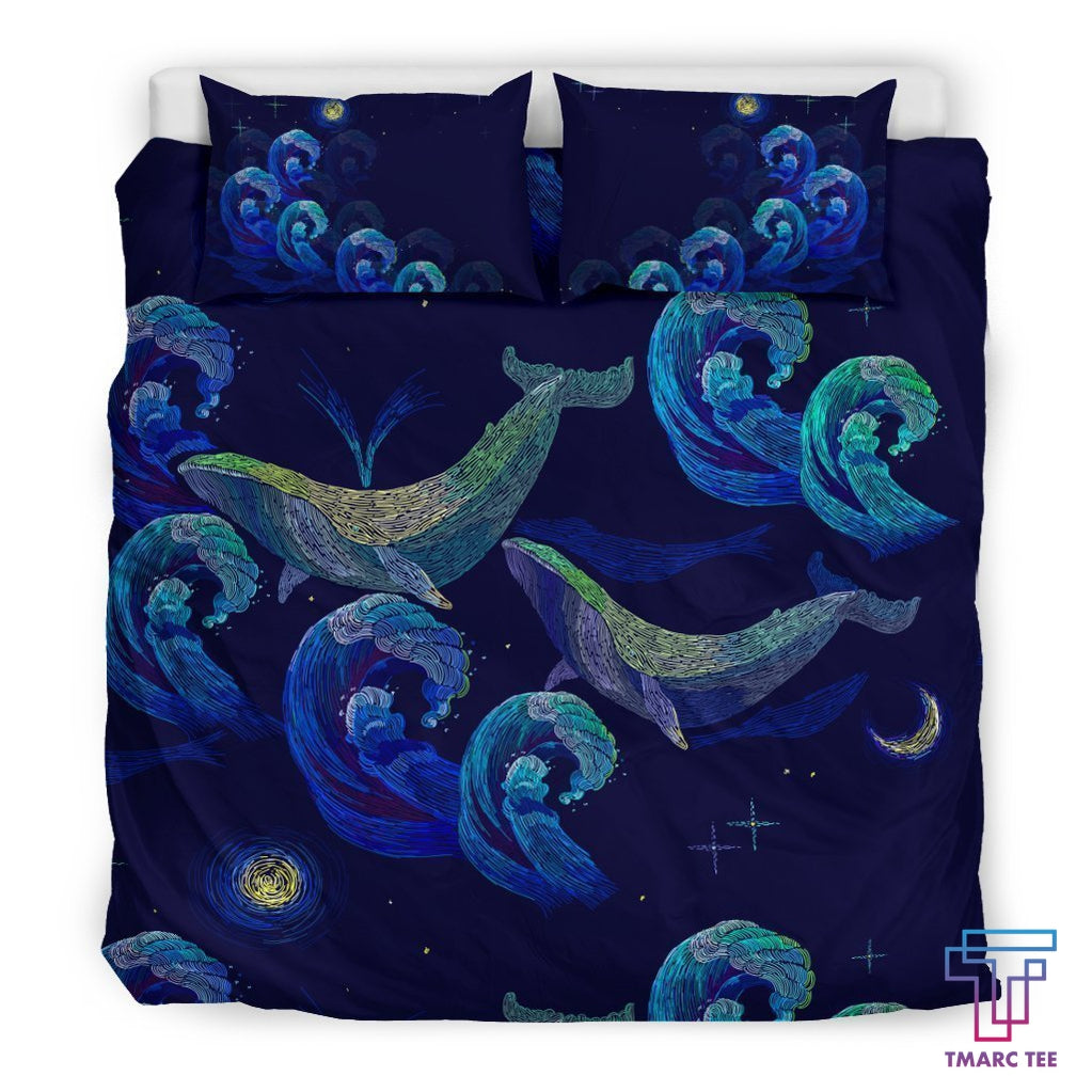 Tmarc Tee Blue Whale Bedding Set Th9