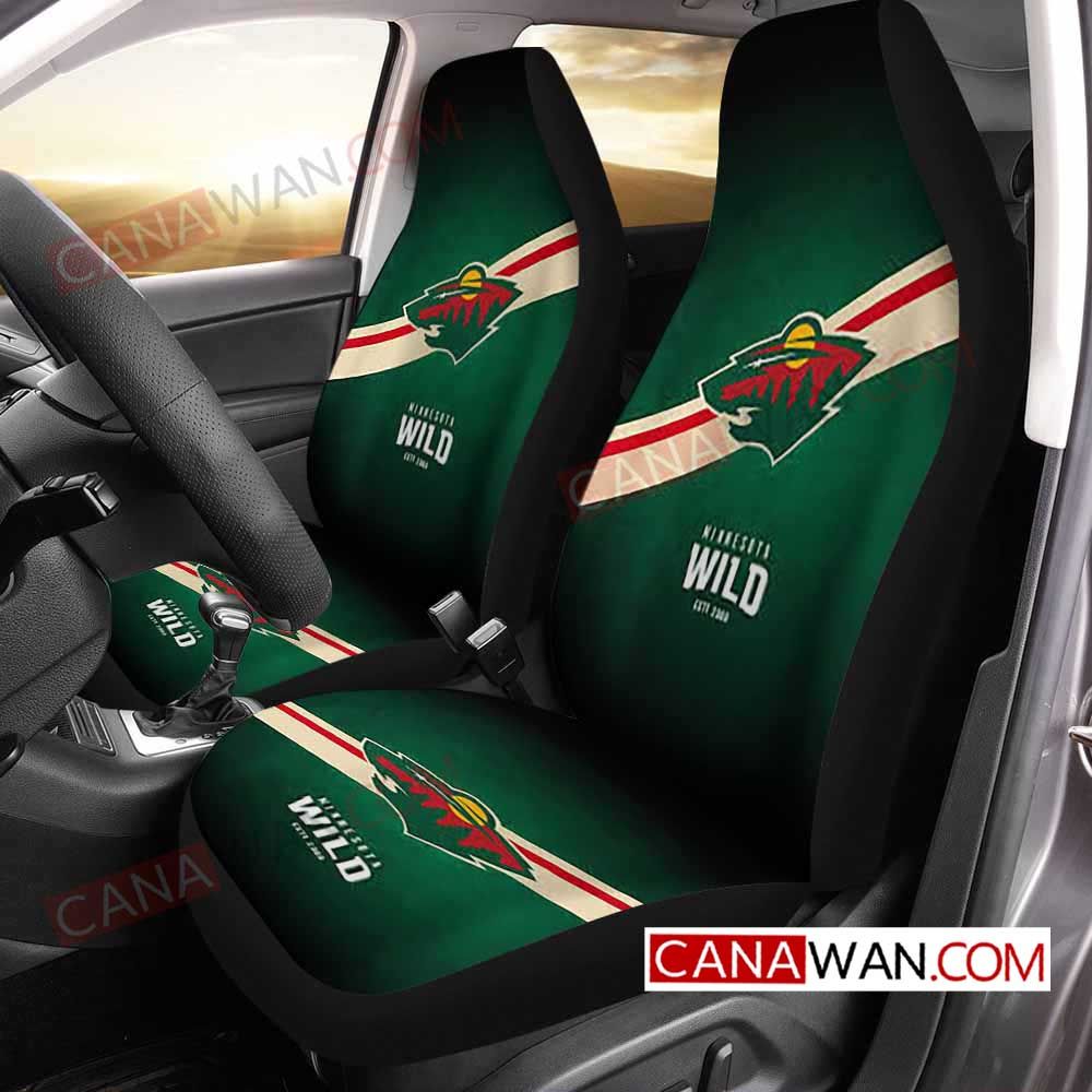 Minnesota Wild Style151 3D Customized Personalized Car Seat Cover