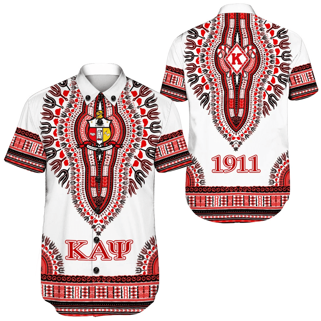 Wonderprint Shirt Kappa Alpha Psi Dashiki Short Sleeve Shirt Lt10