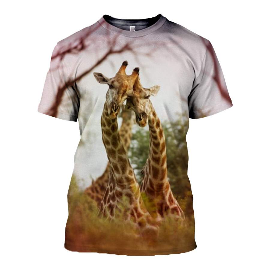 3D All Over Printed Giraffe T Shirt Hoodie 261219