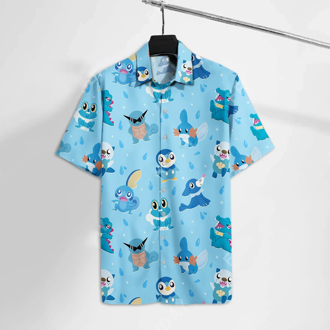 Blue Cute Pkm Hawaii Shirts Ha3855