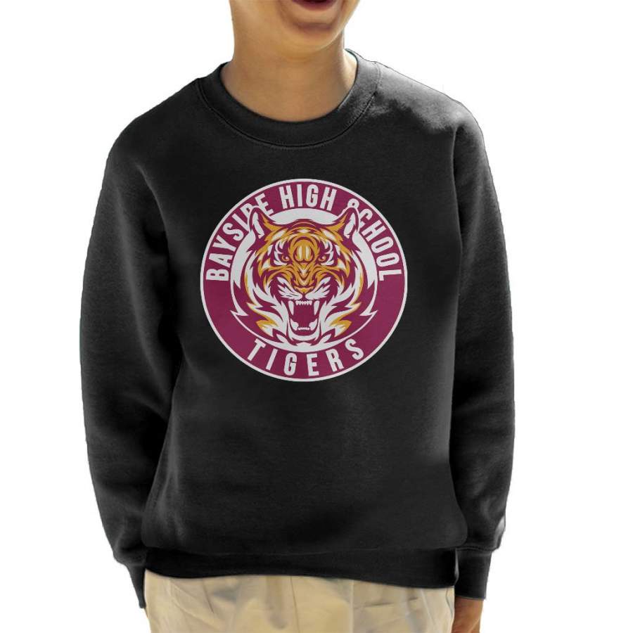 Bayside Tigers Saved By The Bell Sports Logo Kid’s Sweatshirt