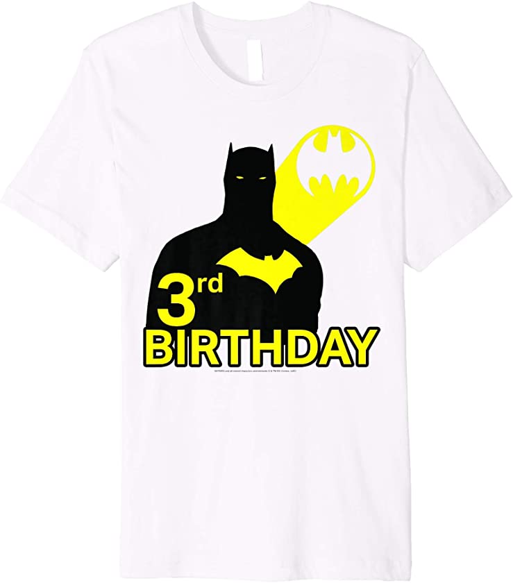 Batman 3rd Birthday Silhouette Premium T-Shirt