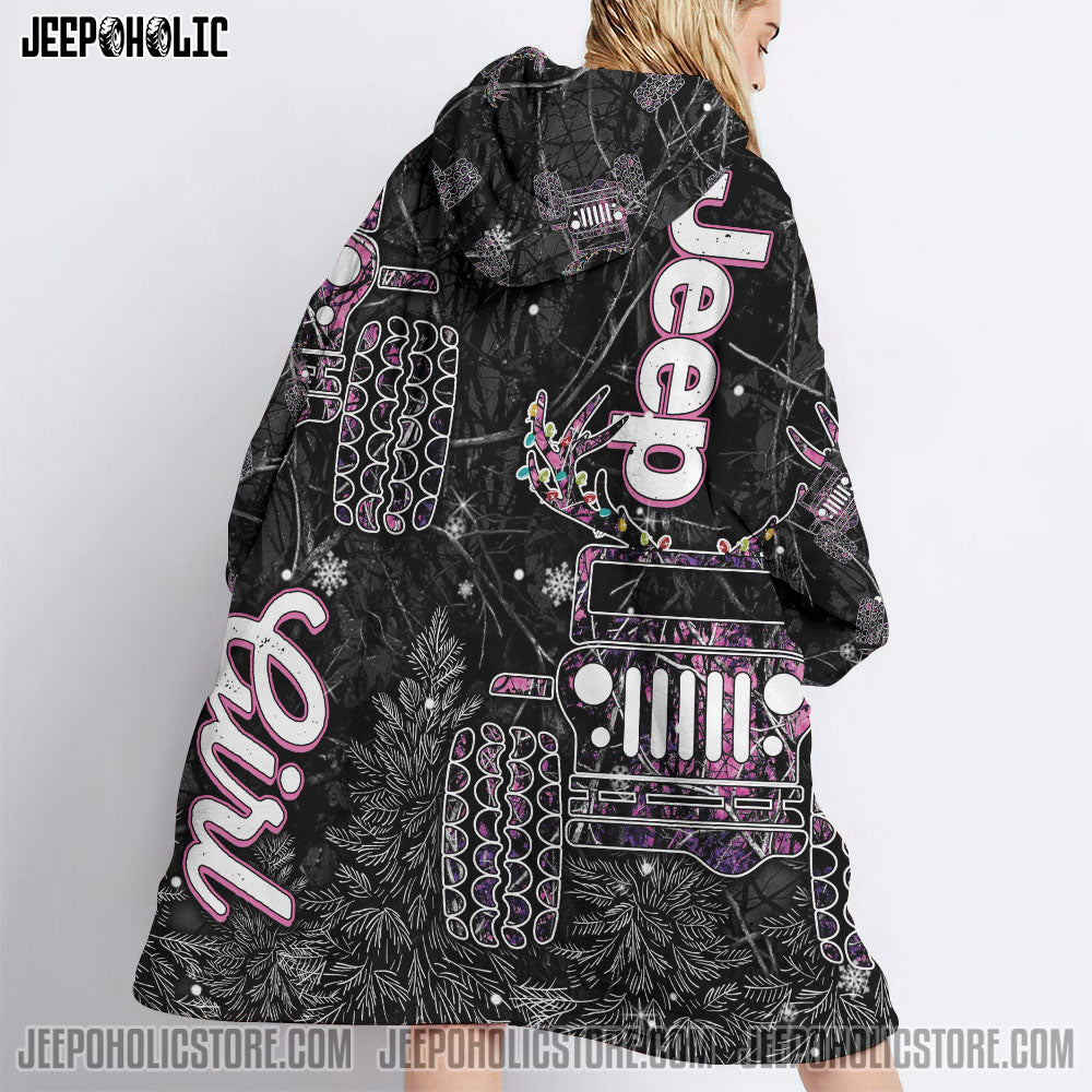 Tshirt2d Jp Girl Pink Camo Sherpa Blanket Hoodie – Lath1911211