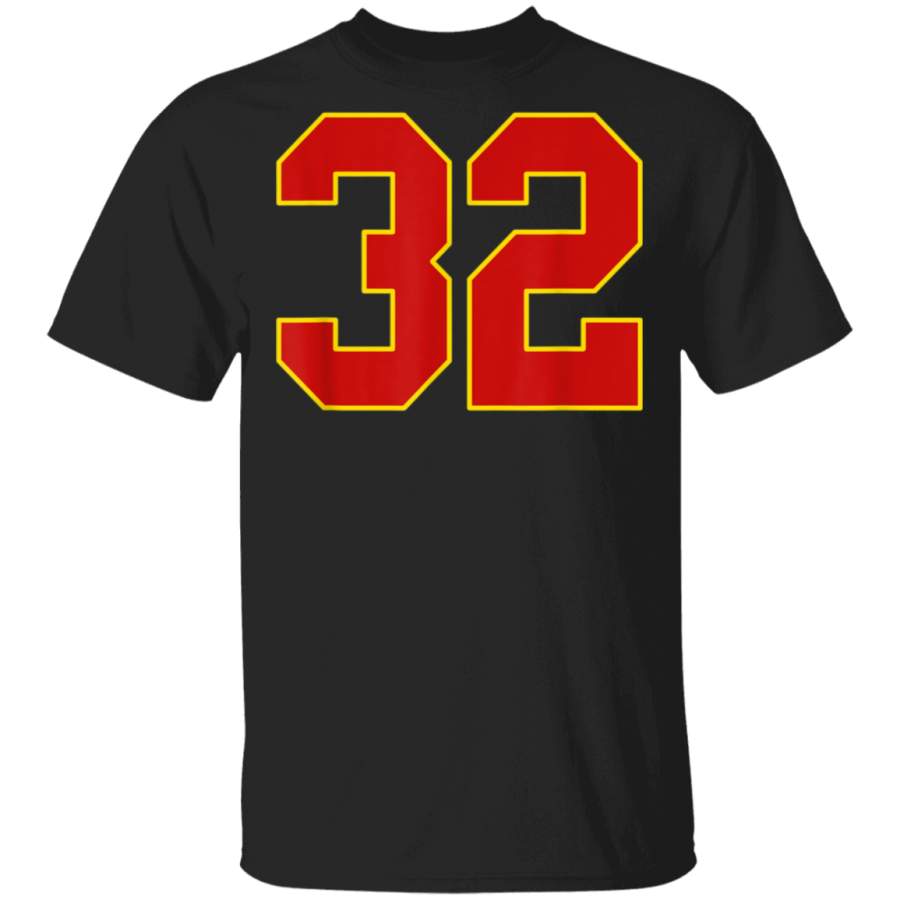 Number Thirty Two Mathieu 32 Tshirt  Kansas City Football TShirt