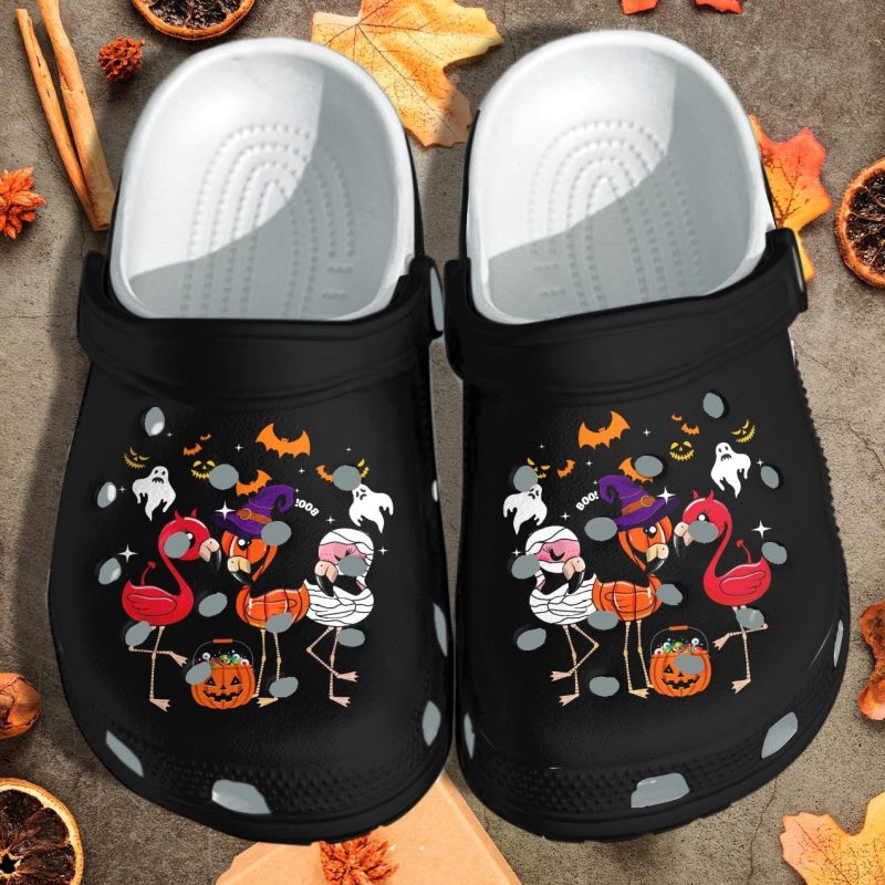 Flamingo Witch Ghost Mummy Cosplay Halloween Shoes Clog