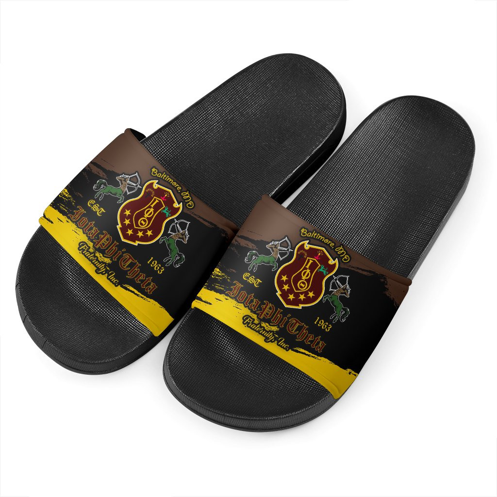 Gettee Sandal – Iota Phi Theta Slide Sandals Paint Style A31