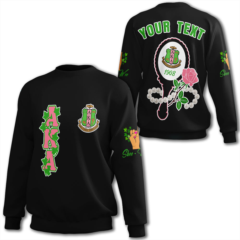 ( Custom Personalized ) Alpha Kappa Alpha Mirror Sweatshirt T09