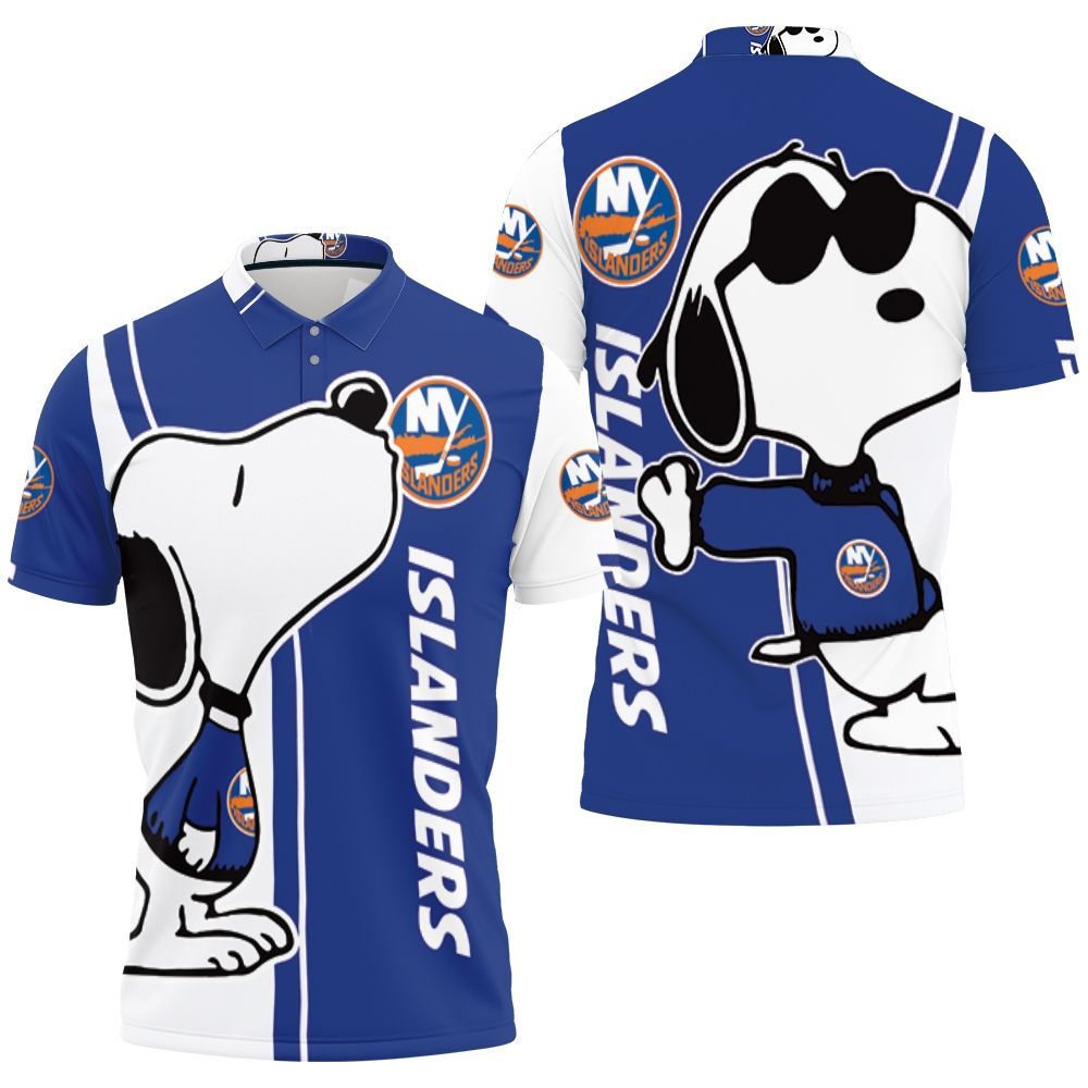 New York Islanders Snoopy Lover 3D Printed Polo Shirt