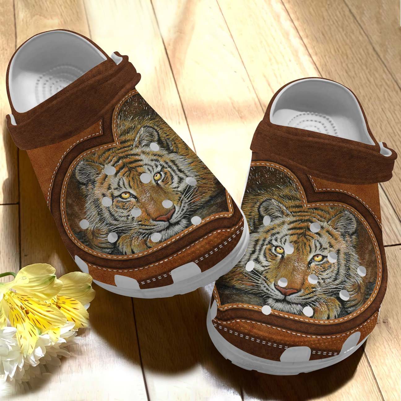 Tiger Personalized Clog, Custom Name, Text Beautiful Tiger, Fashion Style For Women, Men, Kid, Print 3D