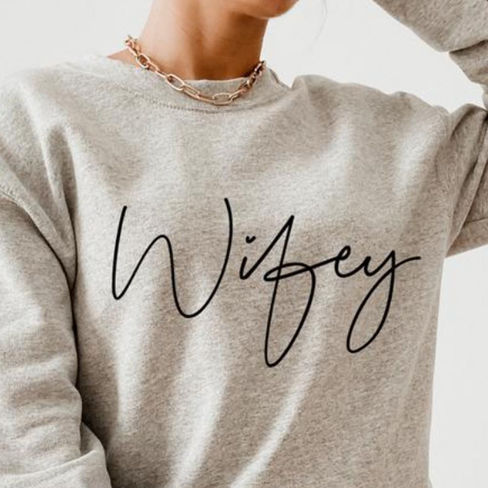 Wifey Sweatshirt, Bride Sweatshirt, Bride Gift From Maid Of Honor, Bride Gift From Mom, Gifts For Fiance