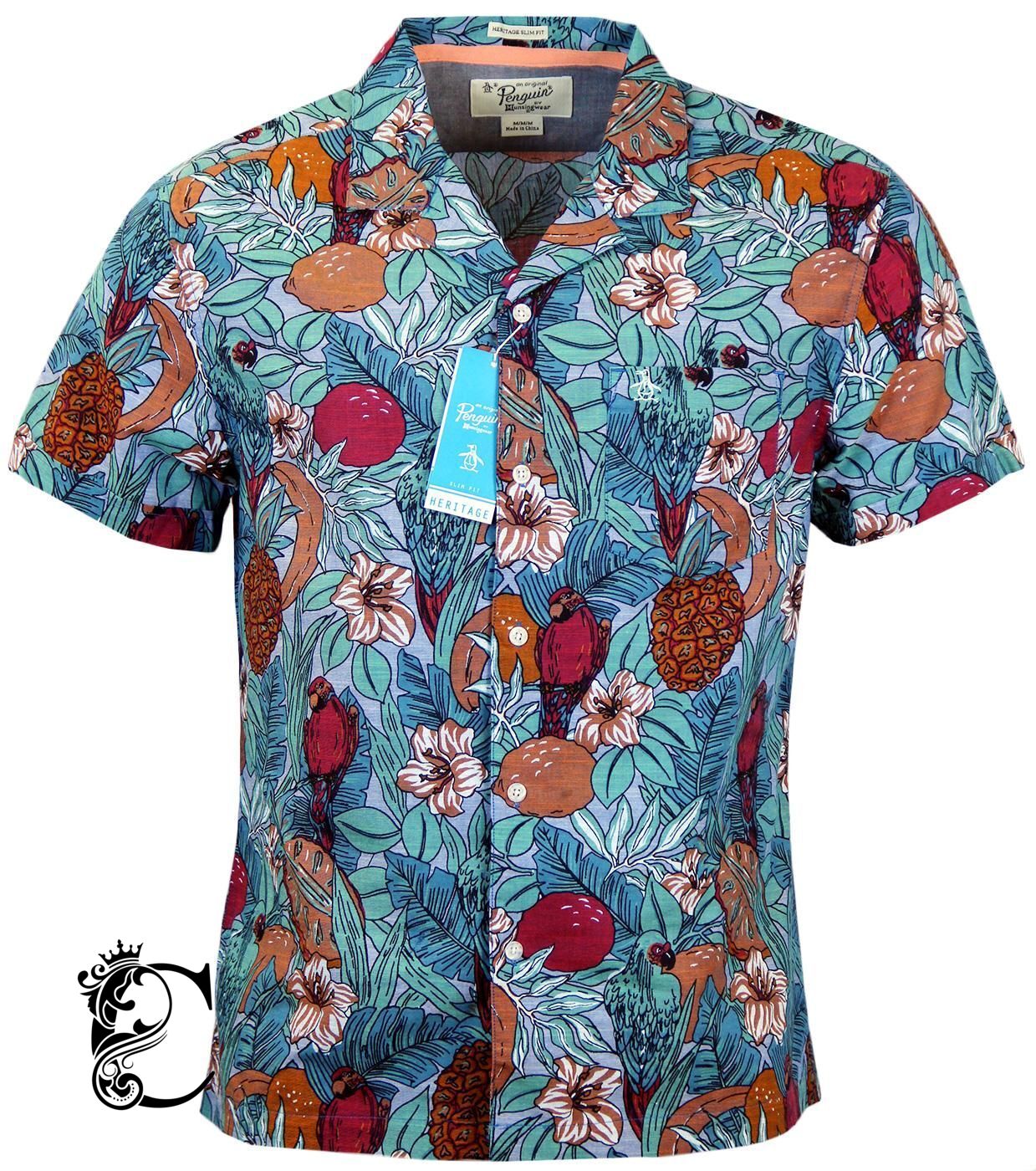 Cabana Original Penguin Retro 70S Hawaiian Shirt