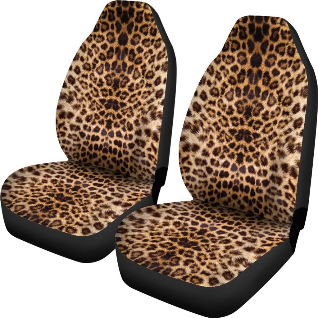 Leopard Skin Car Seat Covers Custom Printed Animal Car Accessories