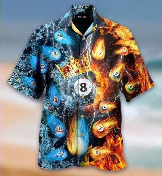 Get Now Hawaii Aloha Shirts Billiard Stroke It Water And Fire Ha89545