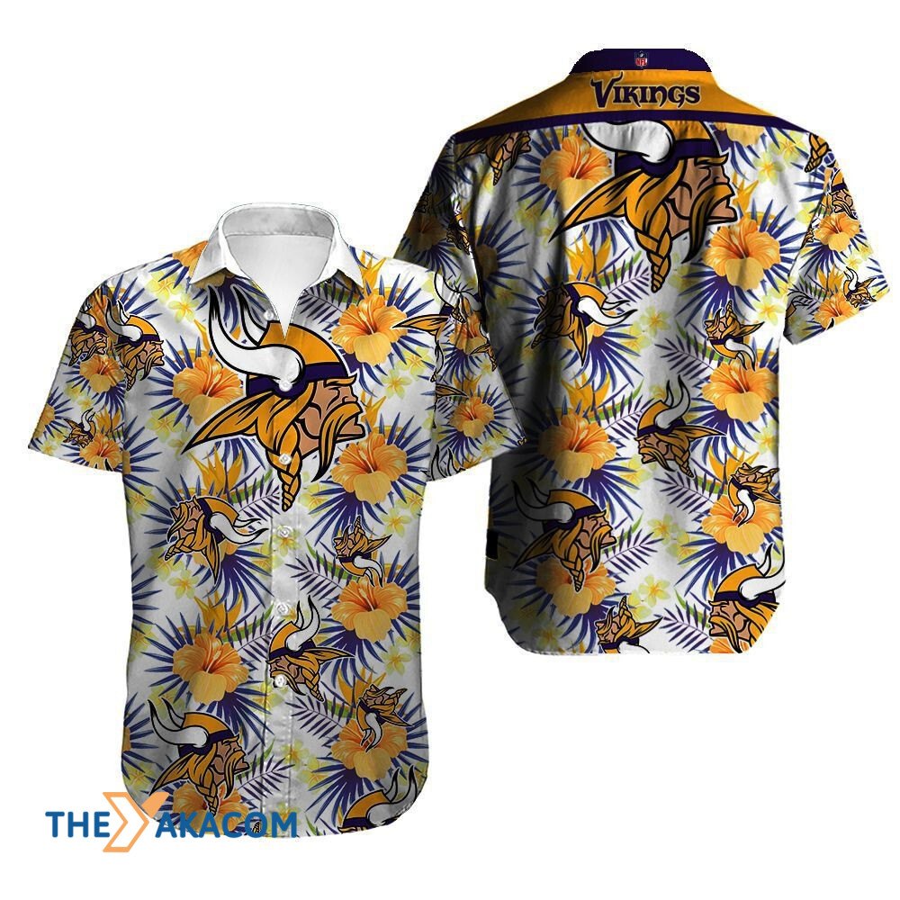 Minnesota Vikings Nfl Team Gift For Fan Tropical Short Sleeve Hawaii Shirt Ha31690