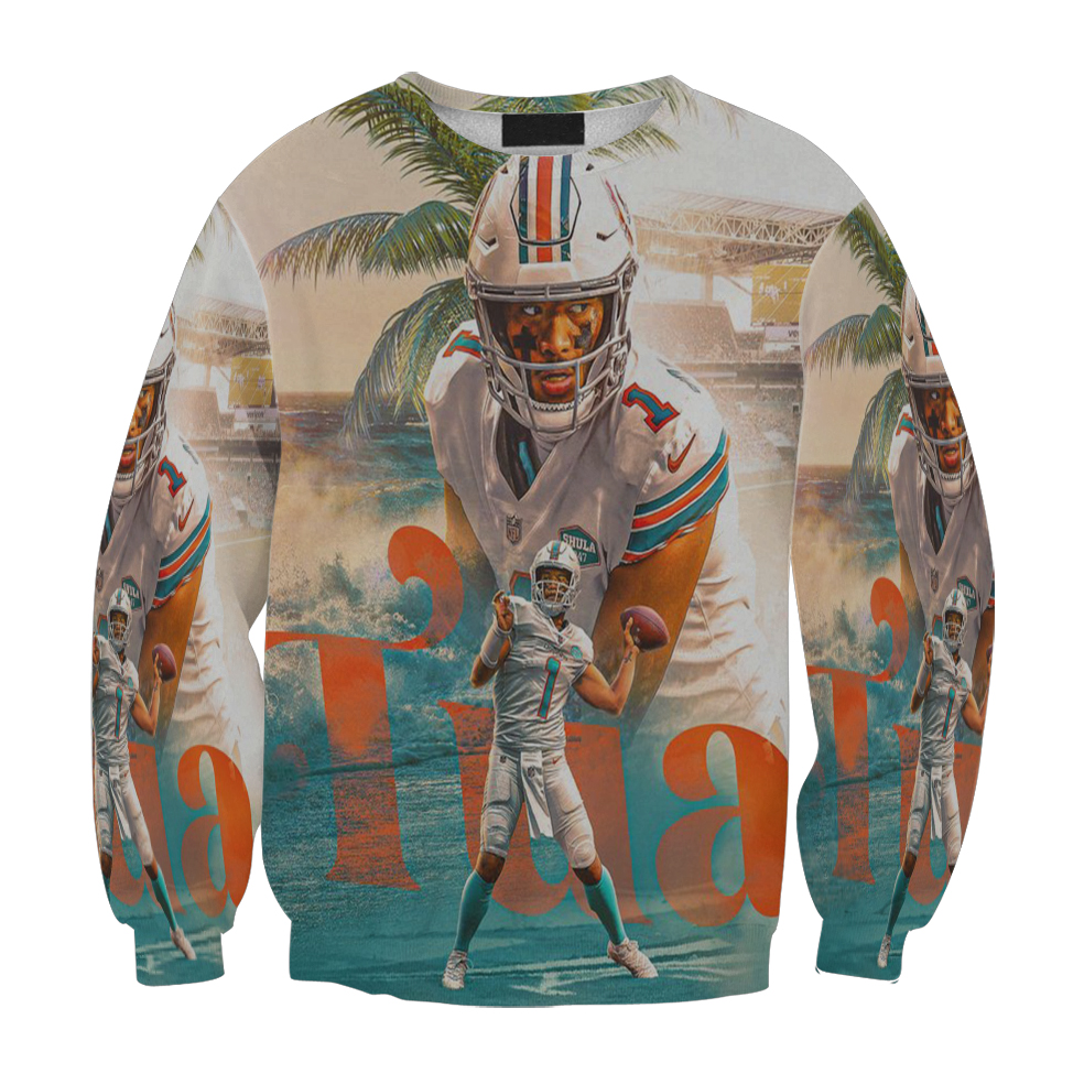 Miami Dolphins Tua Tagovailoa2 Gift For Fan 3D Full Printing Sweatshirt