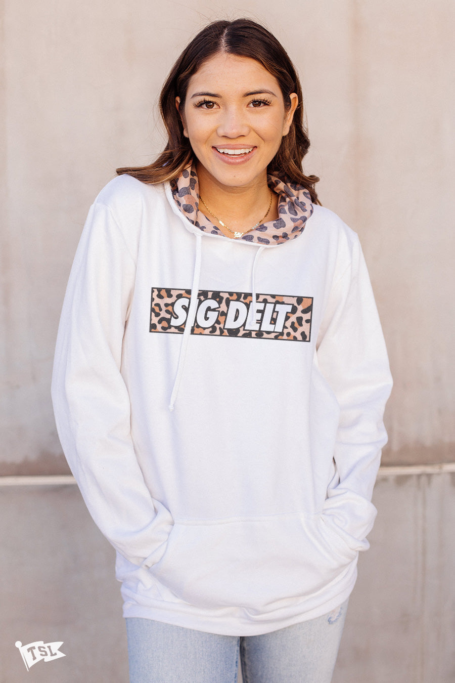 Sigma Delta Tau Leopard Hoodie