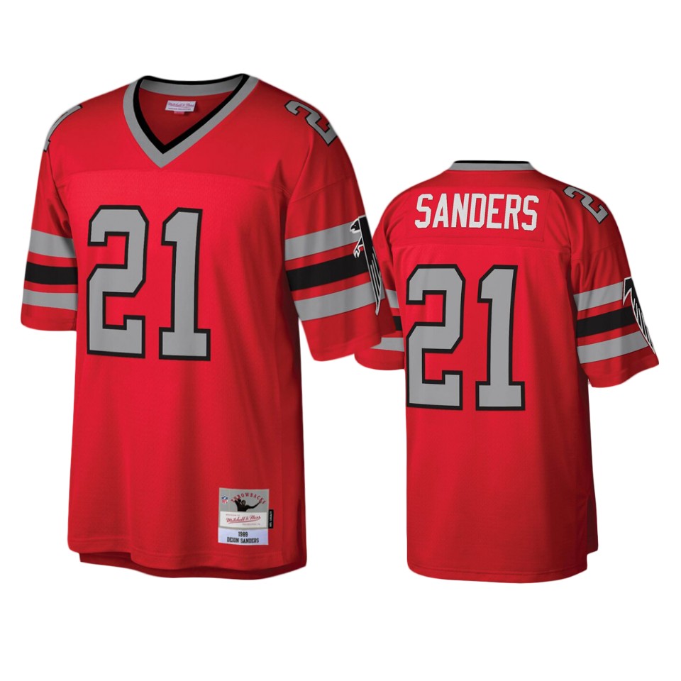 Atlanta Falcons Deion Sander Red Legacy Replica Jersey