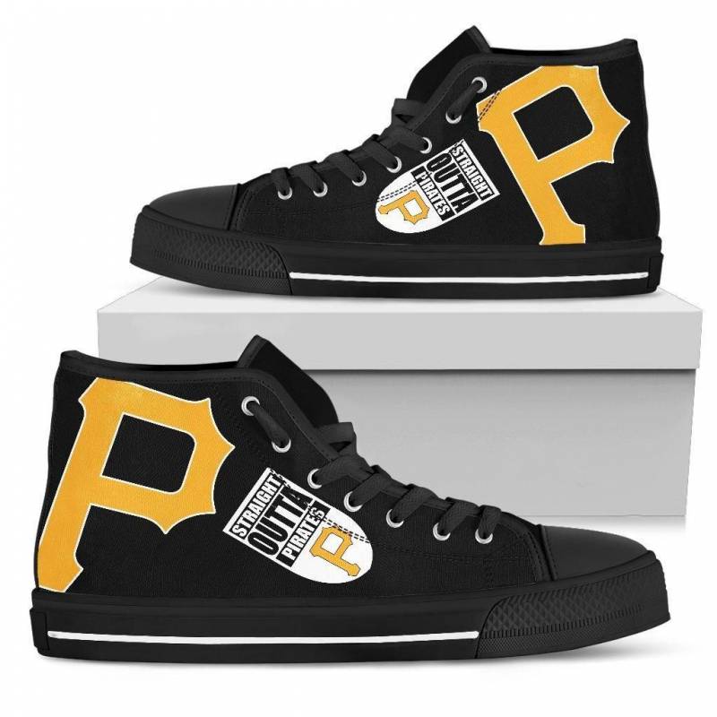 Straight Outta Pittsburgh Pirates High Top Shoes #219