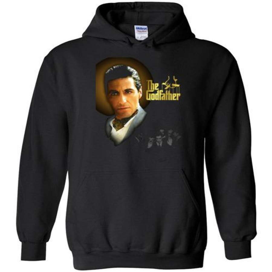 The Godfather Michael Corleone Mafia Gangster Movie Al Pacino, v4, Gildan Heavy Blend Hoodie