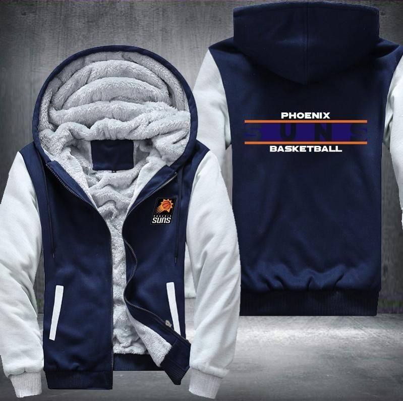 Phoenix Suns Basketball 3D Printed Unisex Fleece Zipper Jacket