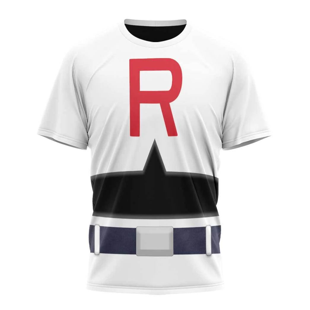 Alohazing 3D Anime Pokemon Team Rocket Custom T-Shirt