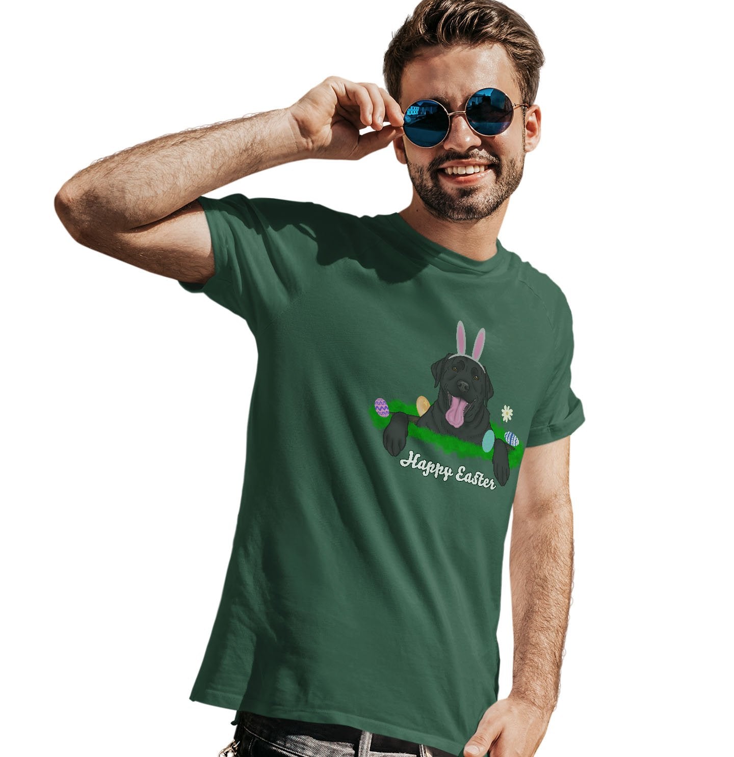 Rabbit Hole Black Labrador  – Adult Unisex T-Shirt