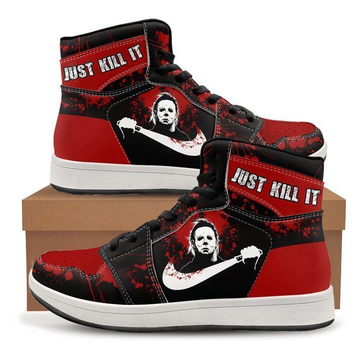 Halloween Michael Myers Just Kill It Air Jordan Sneaker1 High Shoes Sport Sneakers