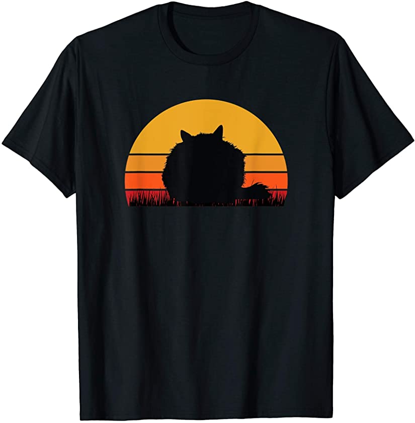 Cat Kitten Pet Feline Meow Purr Kitty Pet Cute Pretty Black T-Shirt