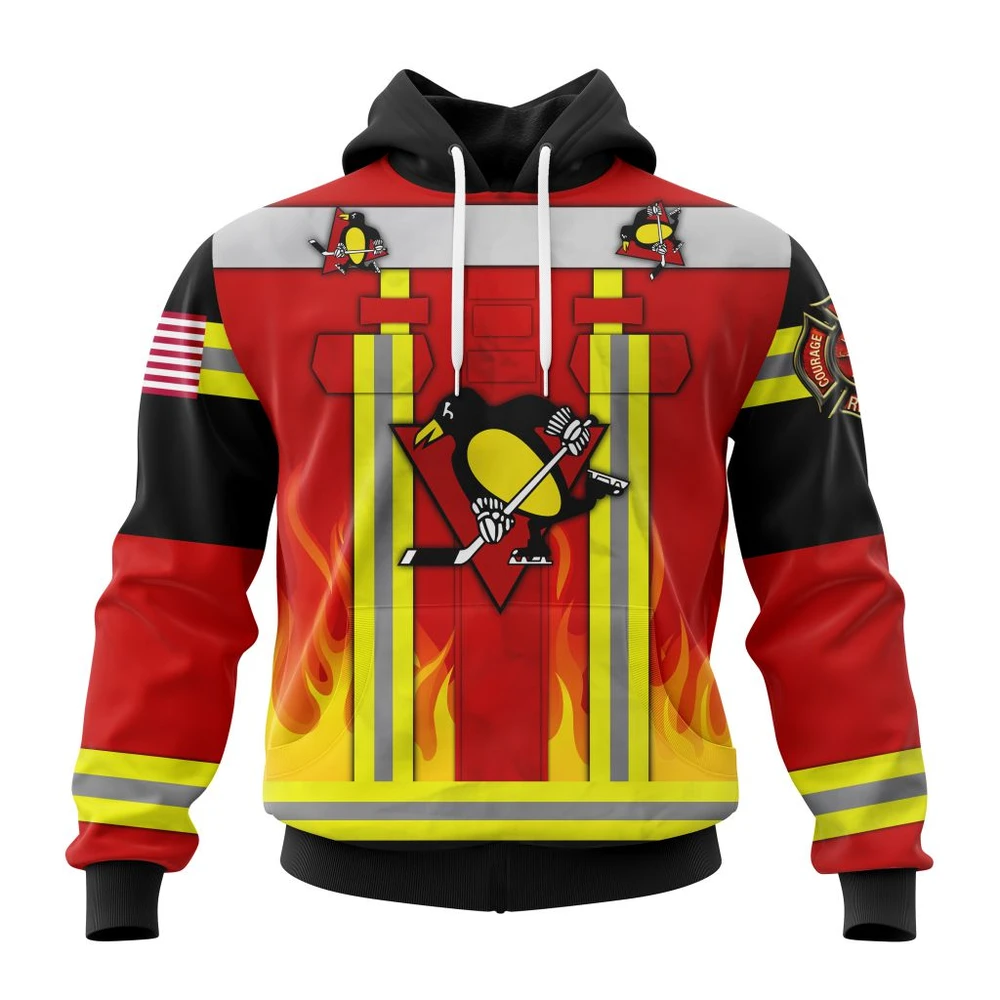 Hoodie Pittsburgh Penguins Honnor Firefighter Uniform V0622 Qtnhl080524A3751Hd