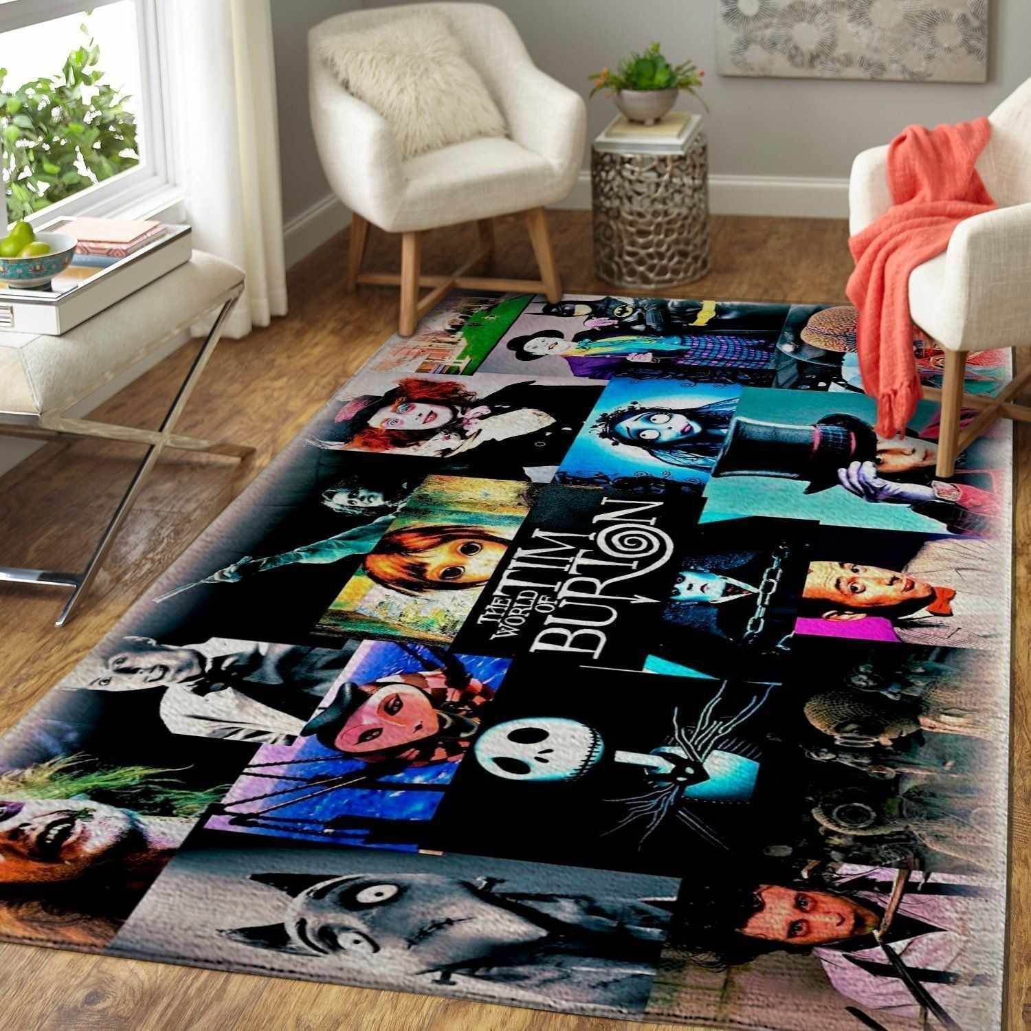 Tim Burton Characters Area  Sku 1370 Rug