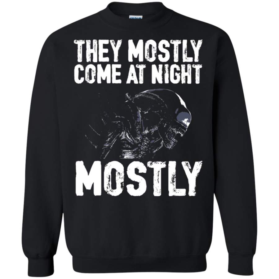 AGR They Mostly Come At Night Mostly Aliens Xenomorph Sweatshirt