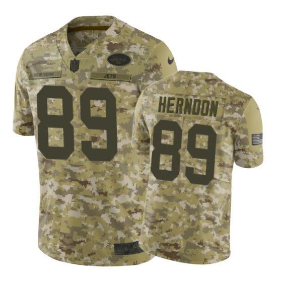 Chris Herndon Jersey NFL Camo New York Jets