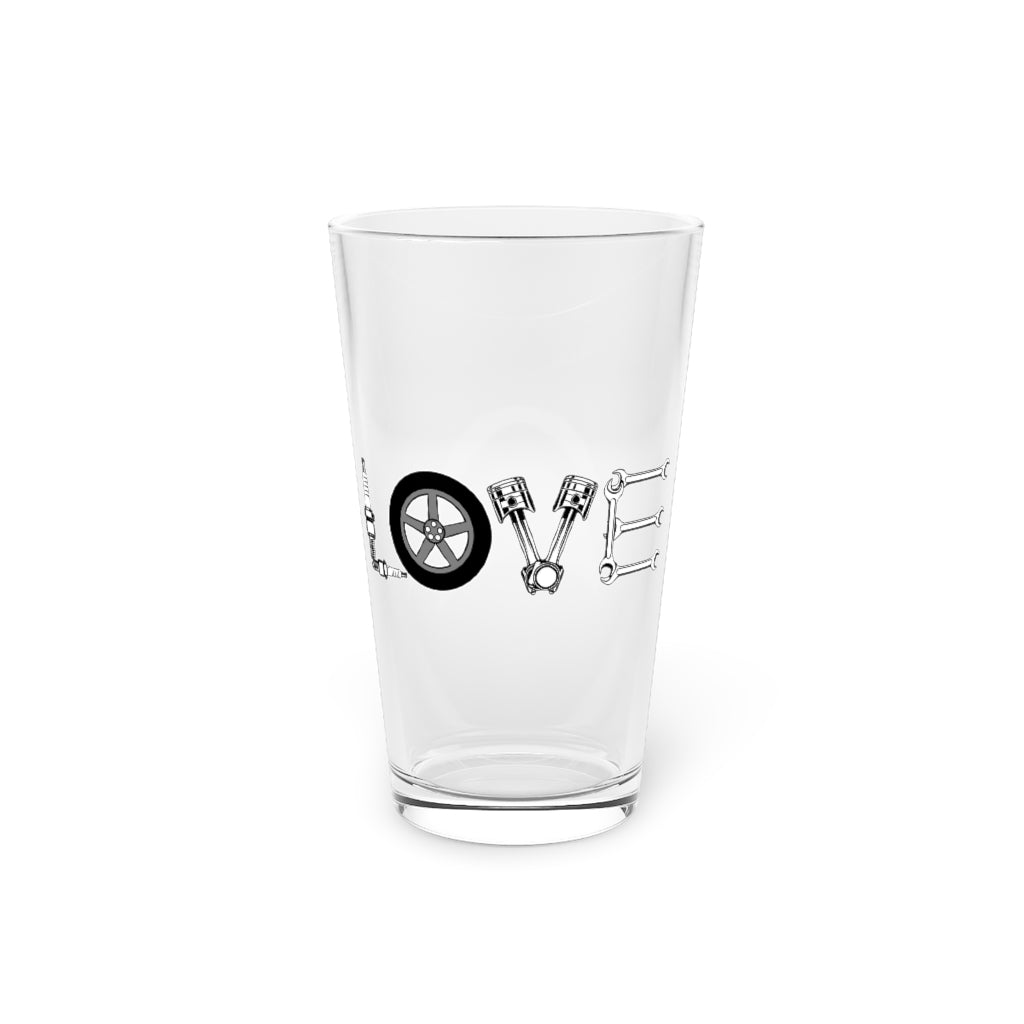 Beer Glass Pint 16Oz Hilarious Mechanic Machinist Technician Car Engineer Devotee Humorous Repairman