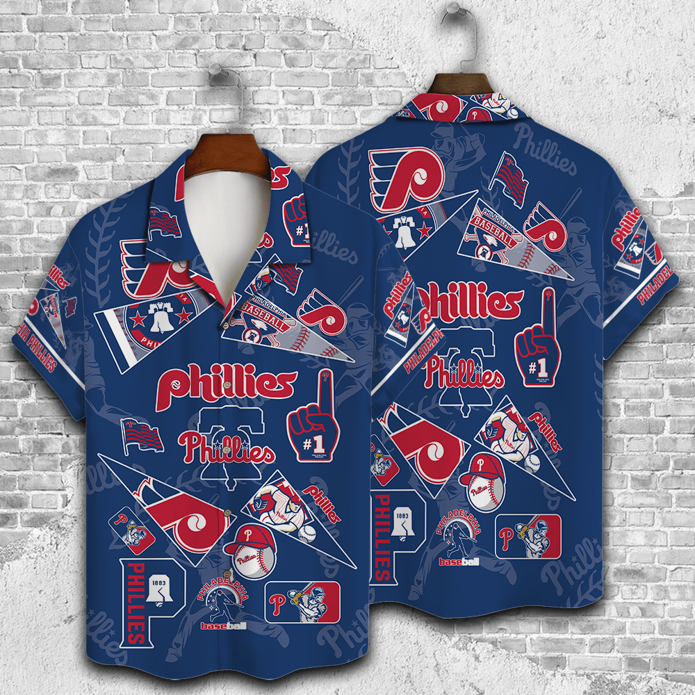 Philadelphia Phillies 2023 3D Print Hawaiian Shirt V1