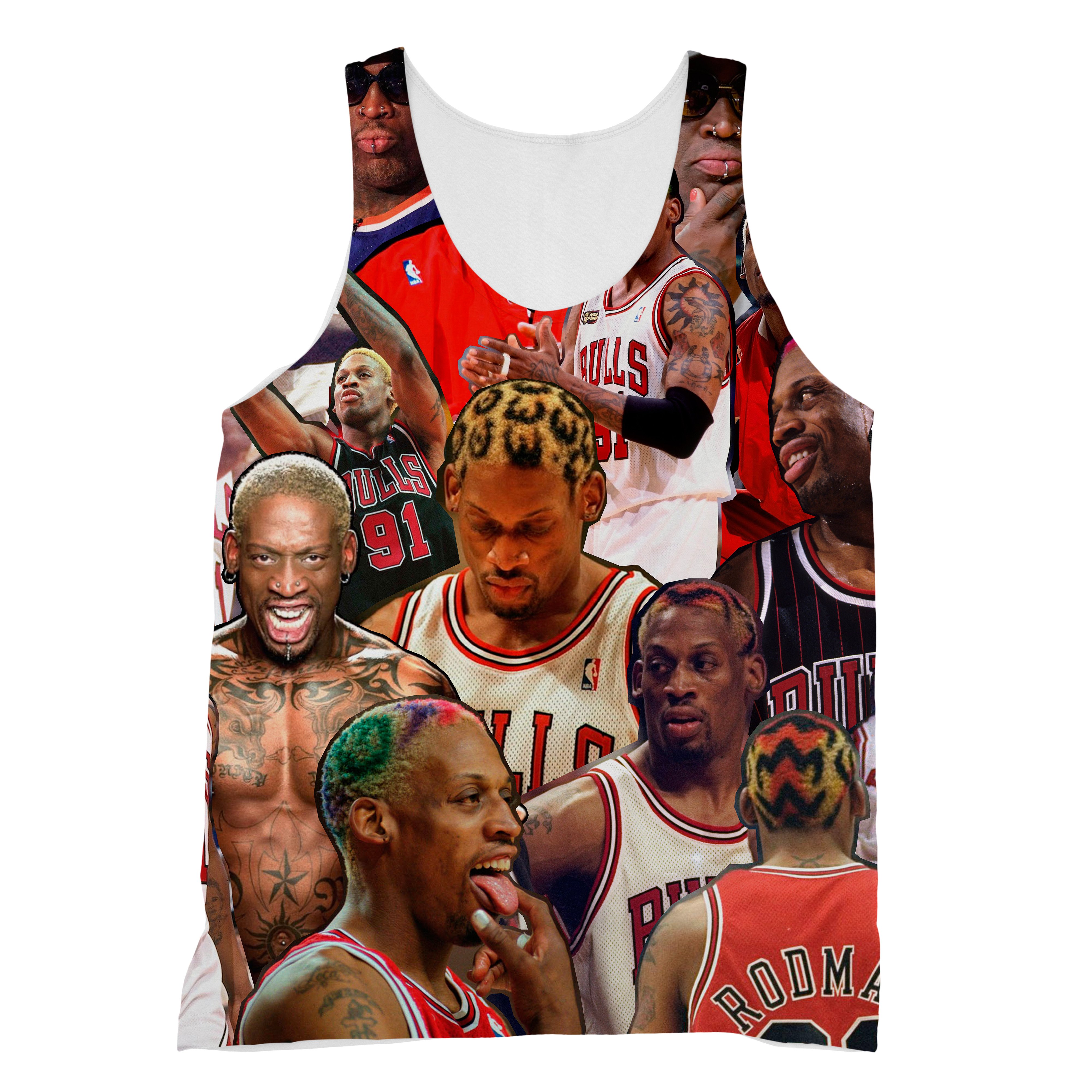 dennis rodman face shirt