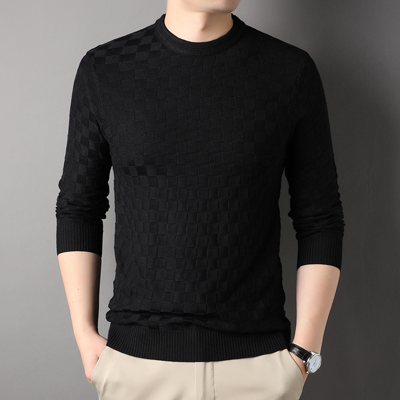 Top Grade New Fashion Brand Knit Pullover Plain Trendy Mens 2022 Luxury Designer Jumper Korean Plaid Sweater Casual Men Clothing alx