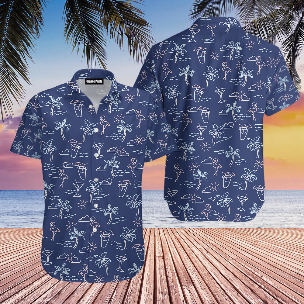 Beach Party Tropical Flamingo Hawaii Shirt For Men Women Ha82895