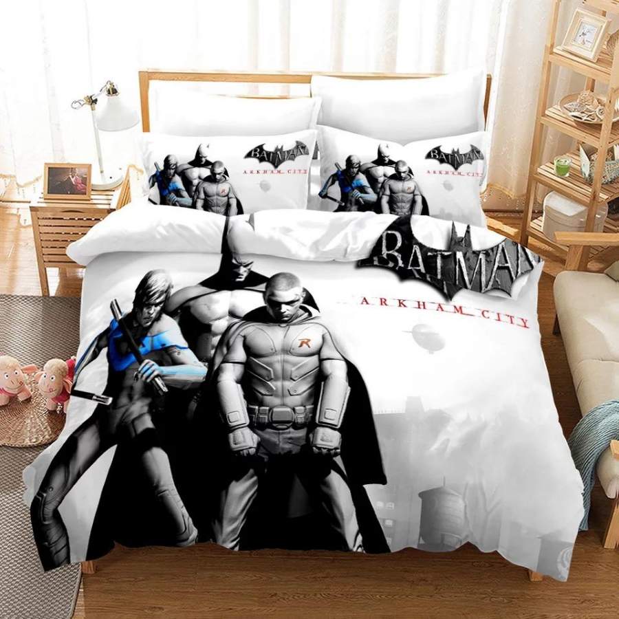 Batman #3 Duvet Cover Quilt Cover Pillowcase Bedding Set Bed Linen Home Bedroom Decor