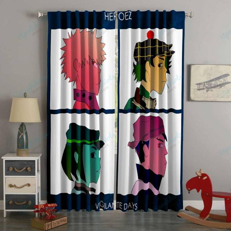 3D Printed Gorillaz Style Custom Living Room Curtains