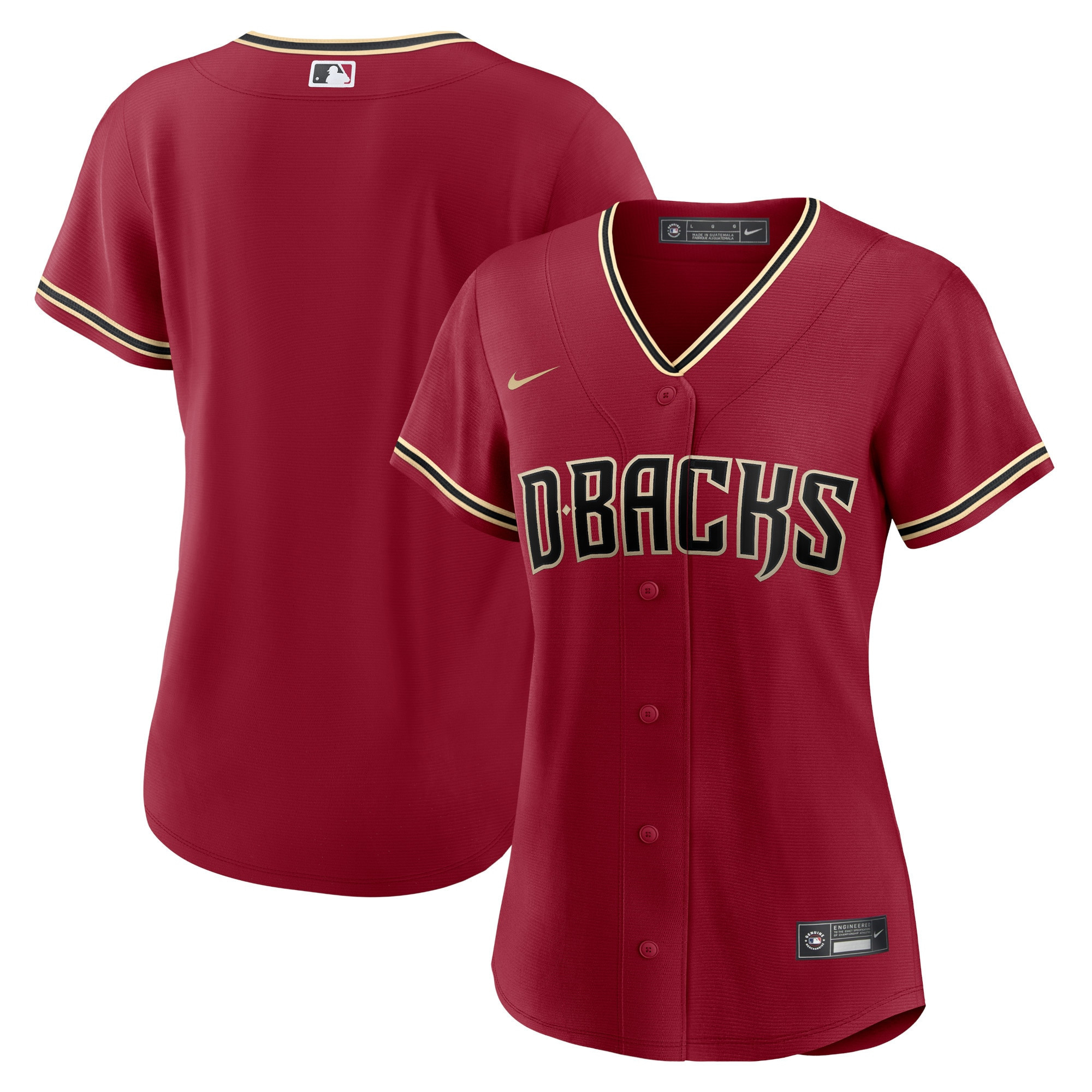 Arizona Diamondbacks Womens Alternate Replica Team Jersey – Red MLB